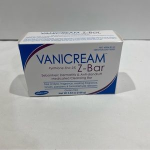 Vanicream Z-Bar Soap 3.53 oz Pyrithione Zinc 2% Exp 11/23 Discontinued